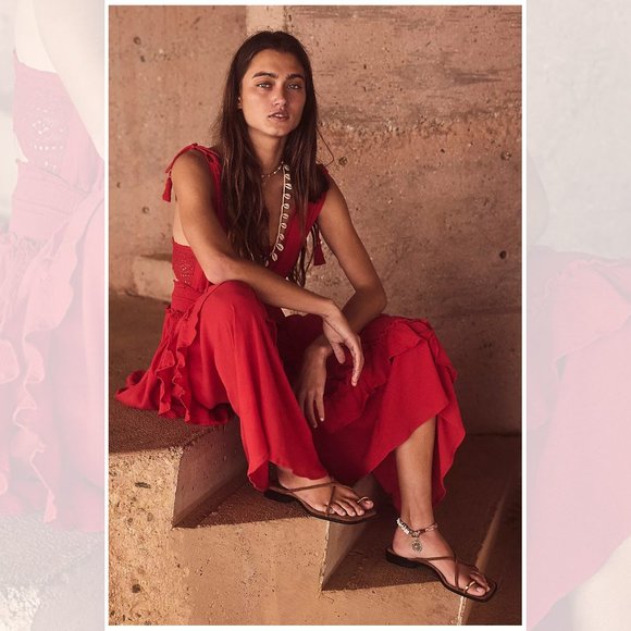 Free People NWT Santa Maria Maxi Dress Endless Summer - Picture 2 of 6